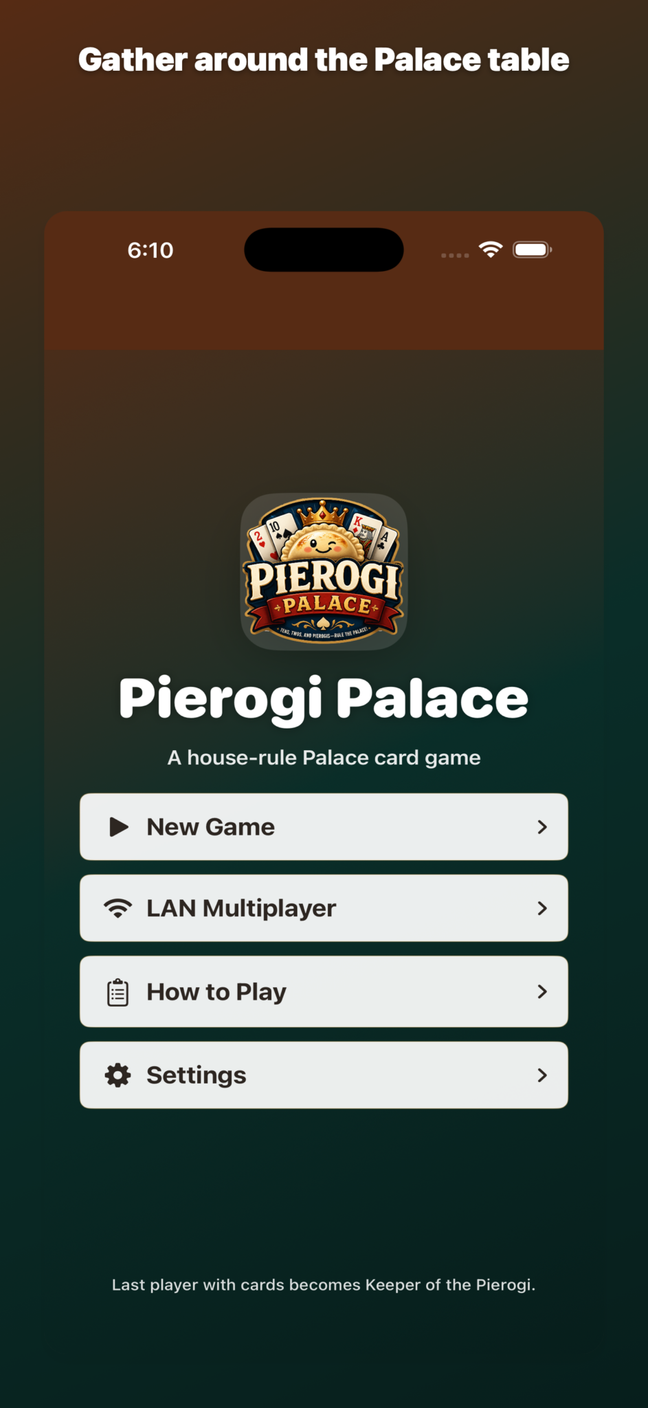 iPhone Main Menu
