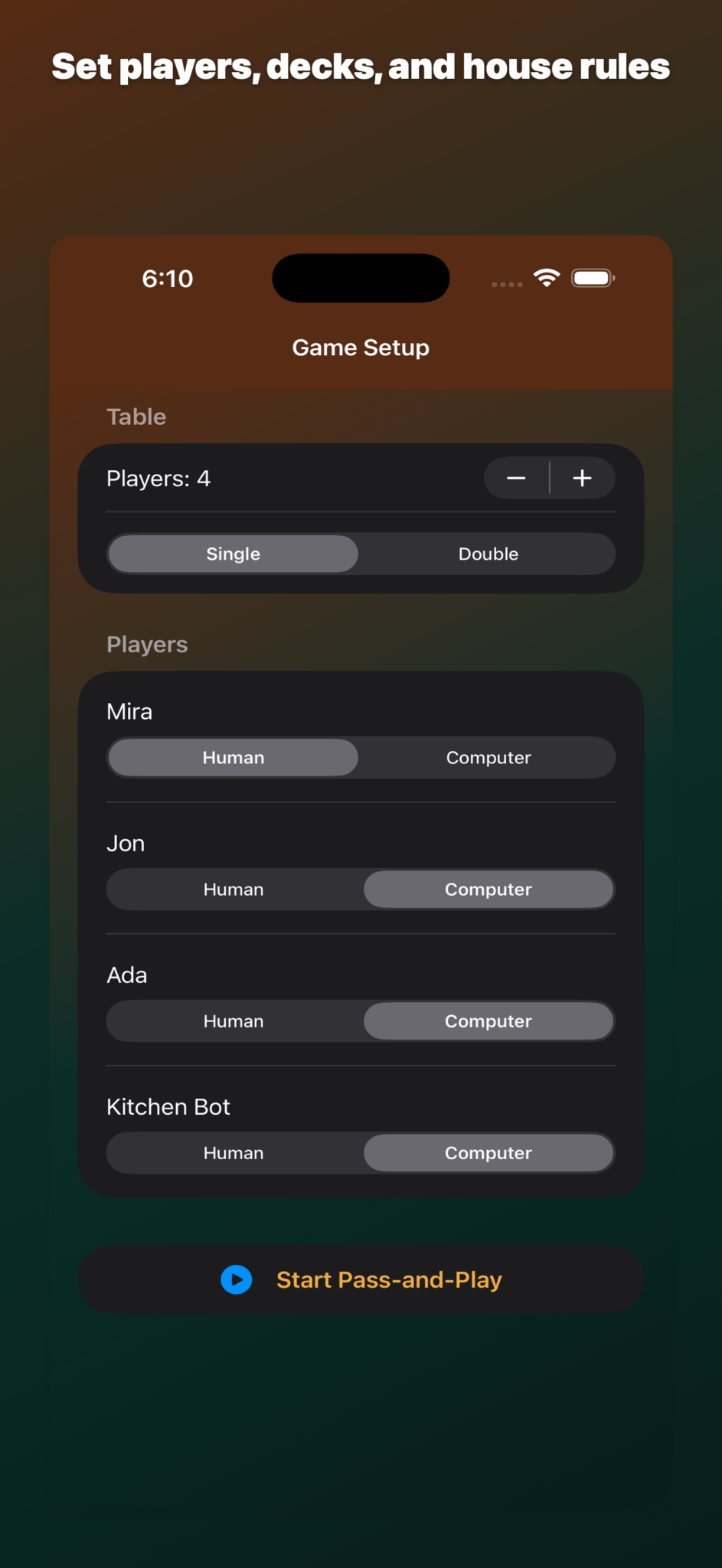 iPhone Setup Screen